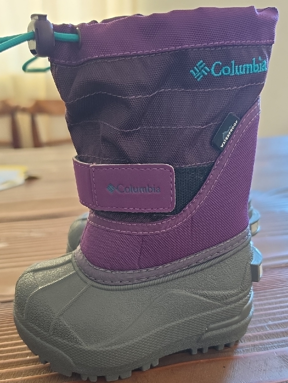 Columbia Powderbugs Snow Boots Toddler   Purple and Teal Winter Snow Boots